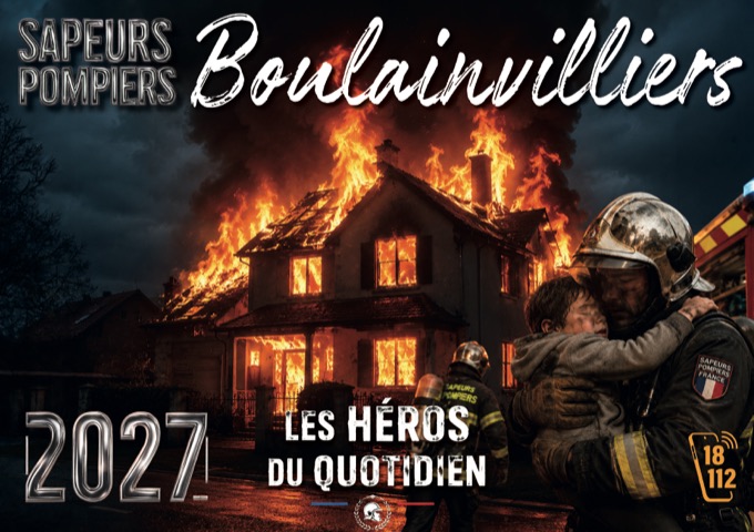 Calendrier de sapeurs-pompiers — thème Boulainvilliers