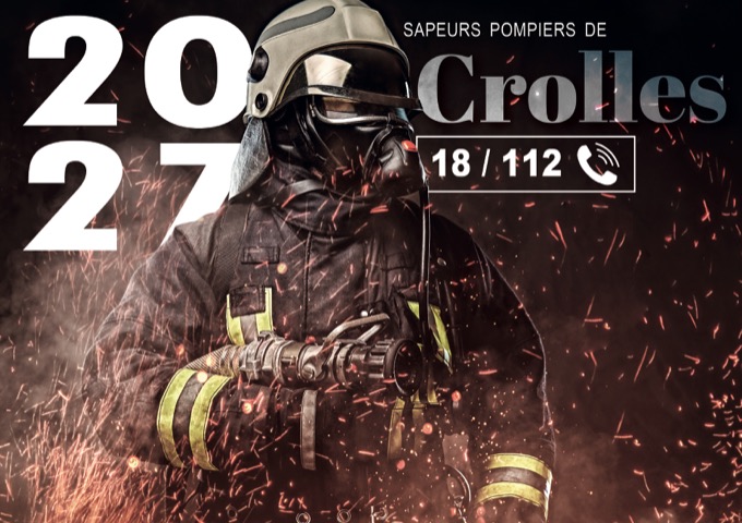 Calendrier de sapeurs-pompiers — thème Crolles