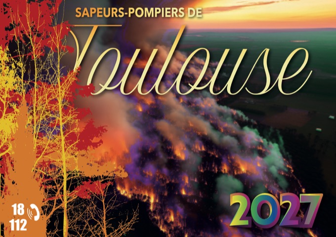 Calendrier de sapeurs-pompiers — thème Toulouse